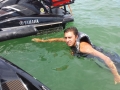 Matt cleaning out the intakes