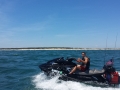 Matty Running into Oregon Inlet